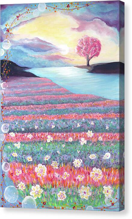 Sunrise by the River 1 - Canvas Print