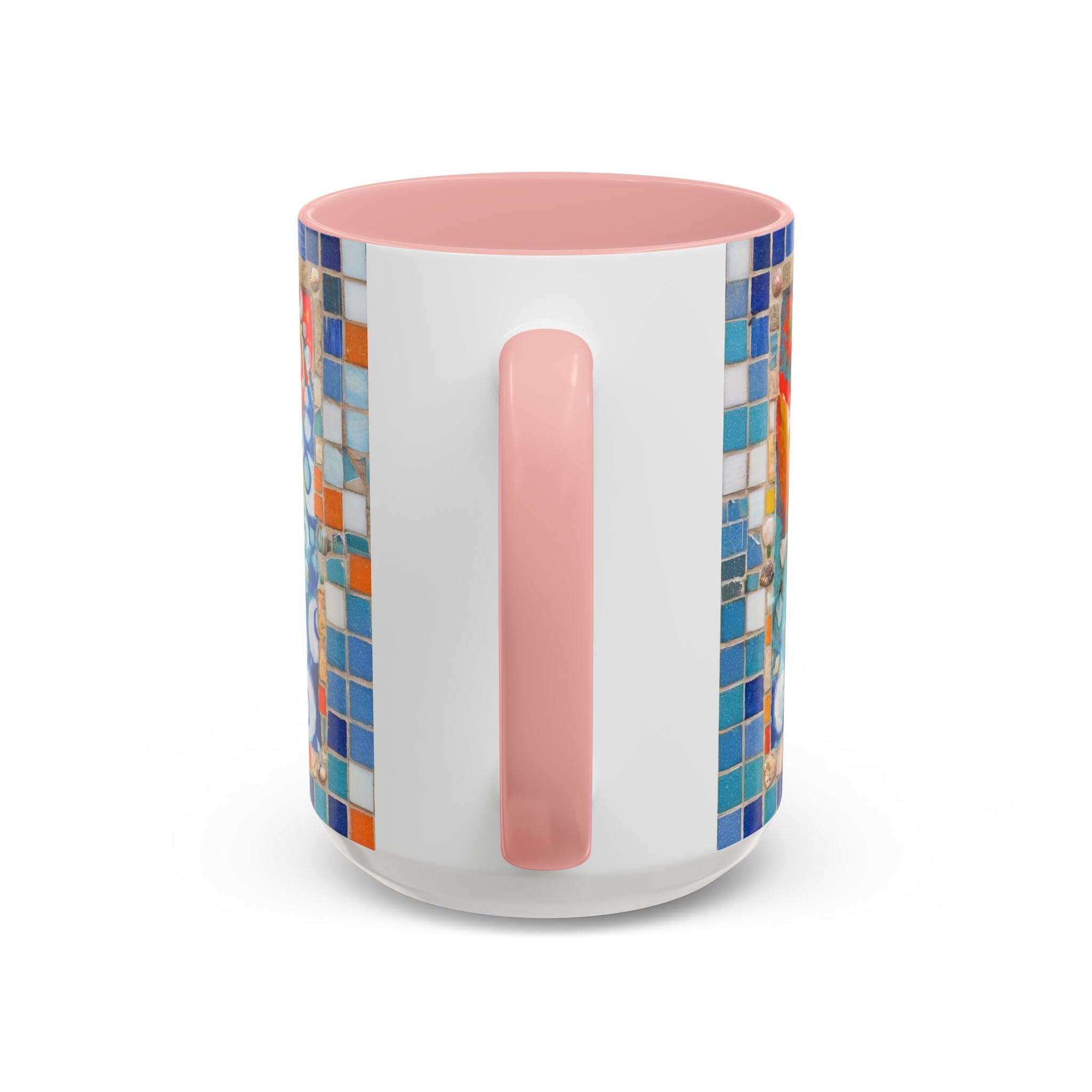 Ocean Sunrise Art Coffee Mug — Colorful Waves Accent Ceramic Mug (11/15oz)
