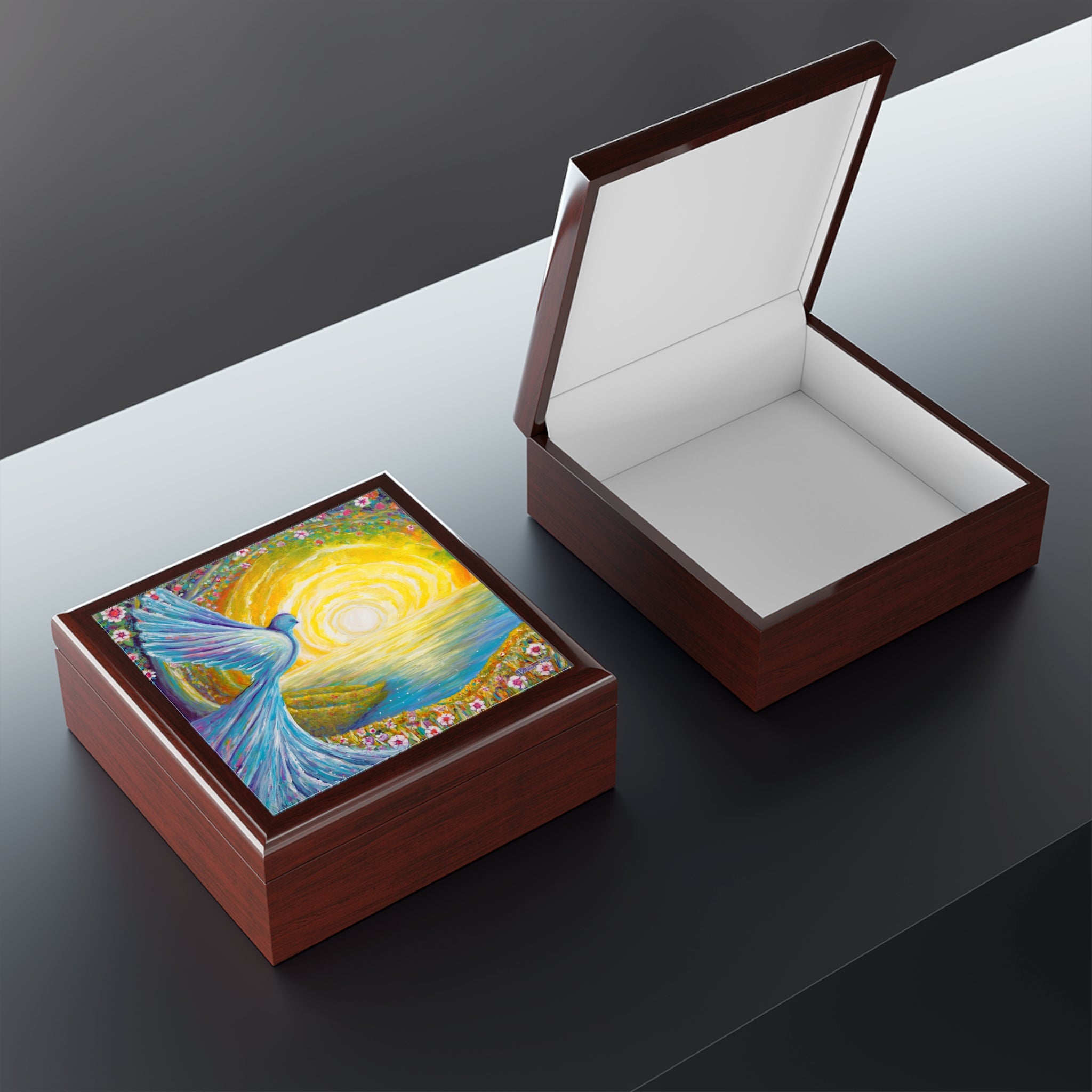 Bird of Light Large Jewelry Box – PAINTINGS FROM WITHIN STORE