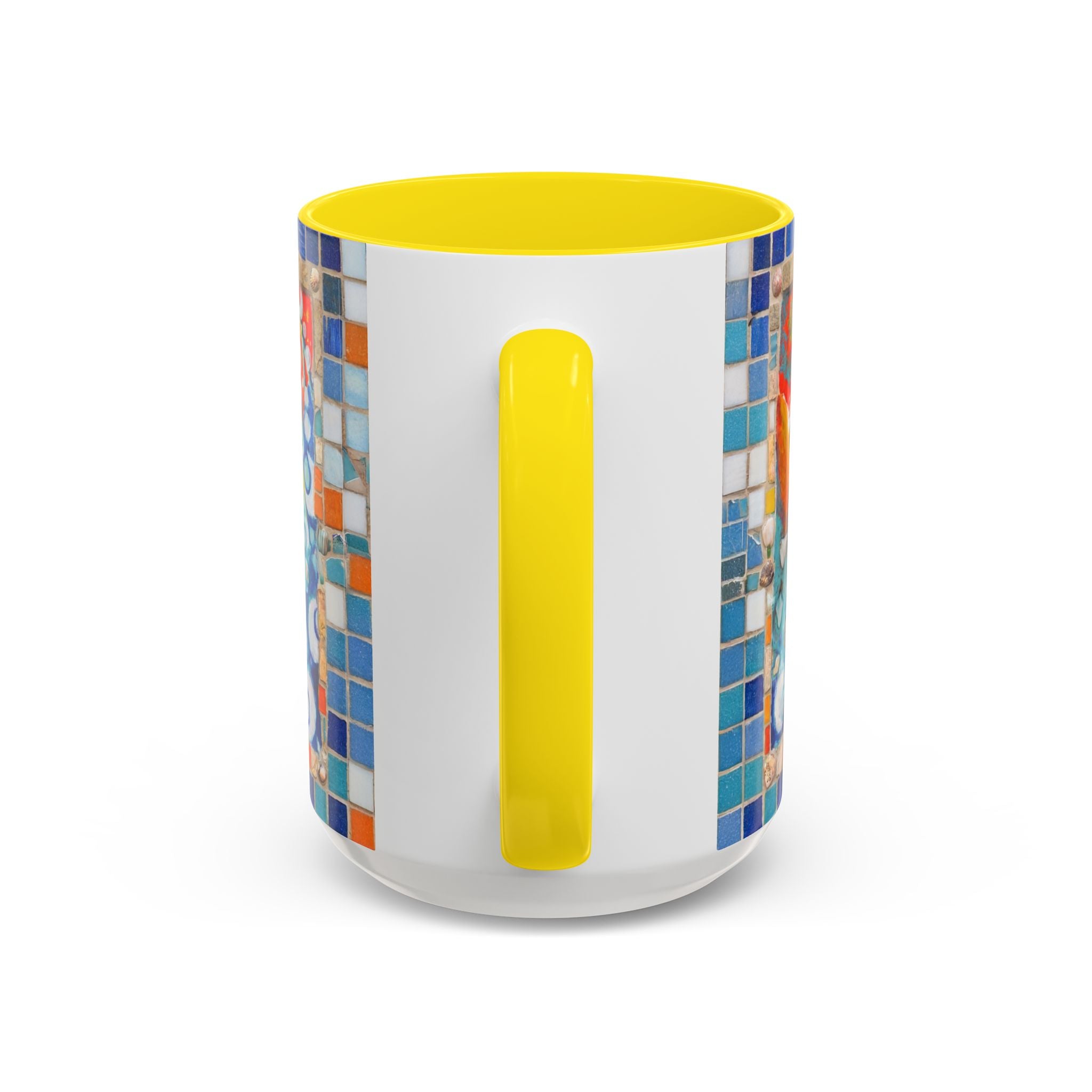 Ocean Sunrise Art Coffee Mug — Colorful Waves Accent Ceramic Mug (11/15oz)