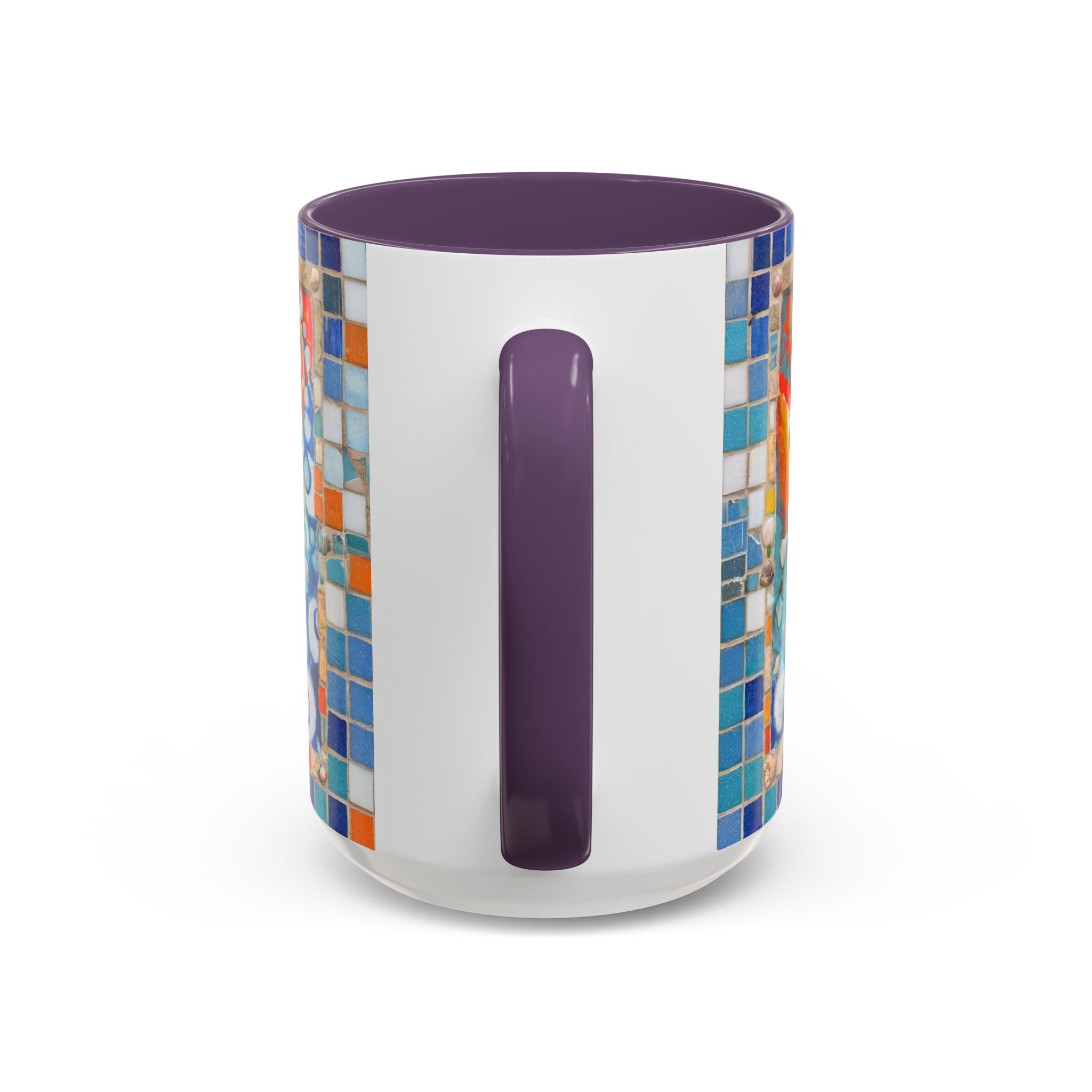 Ocean Sunrise Art Coffee Mug — Colorful Waves Accent Ceramic Mug (11/15oz)