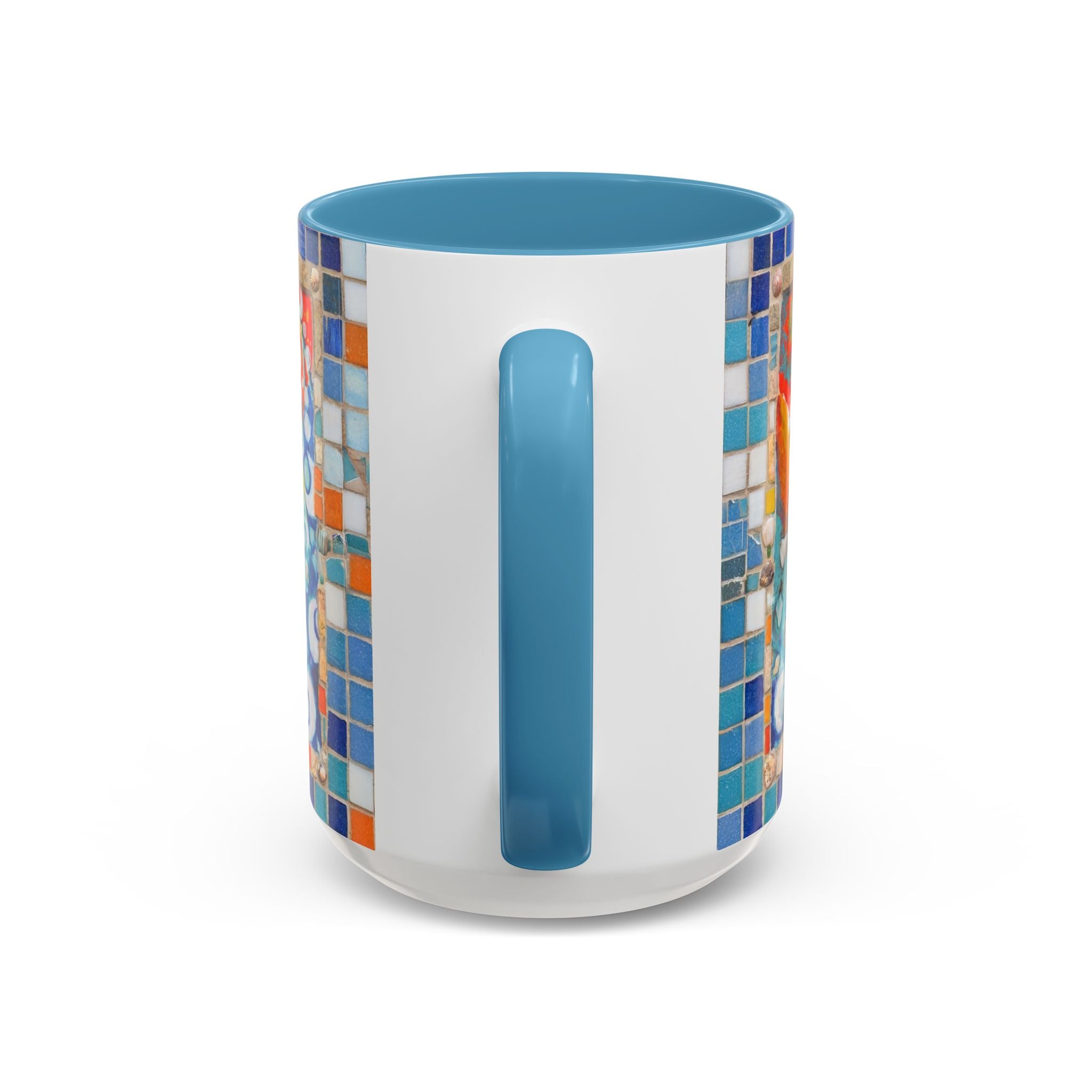 Ocean Sunrise Art Coffee Mug — Colorful Waves Accent Ceramic Mug (11/15oz)