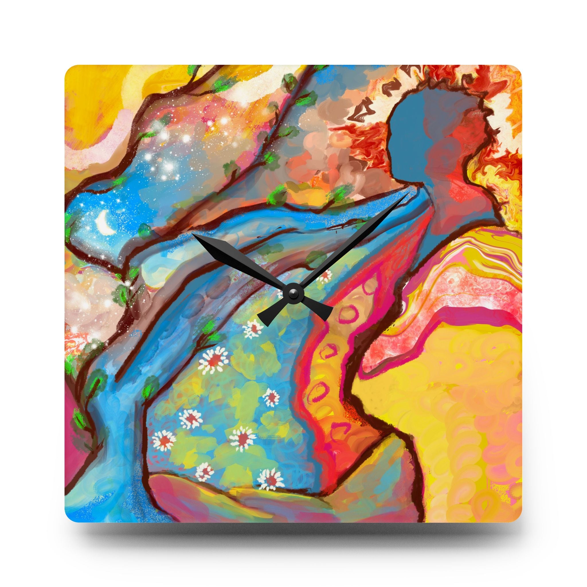 Acrylic Wall Clock - Magical Tree