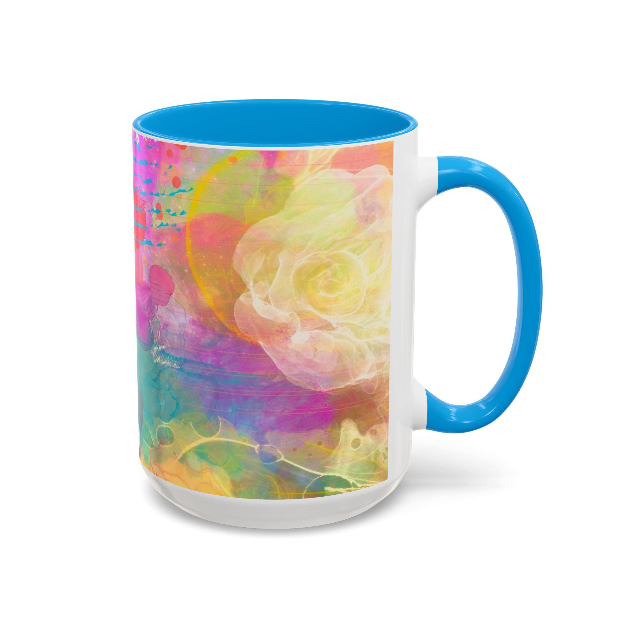 Copy of Boho Floral Rainbow Ceramic Mug (11oz & 15oz)