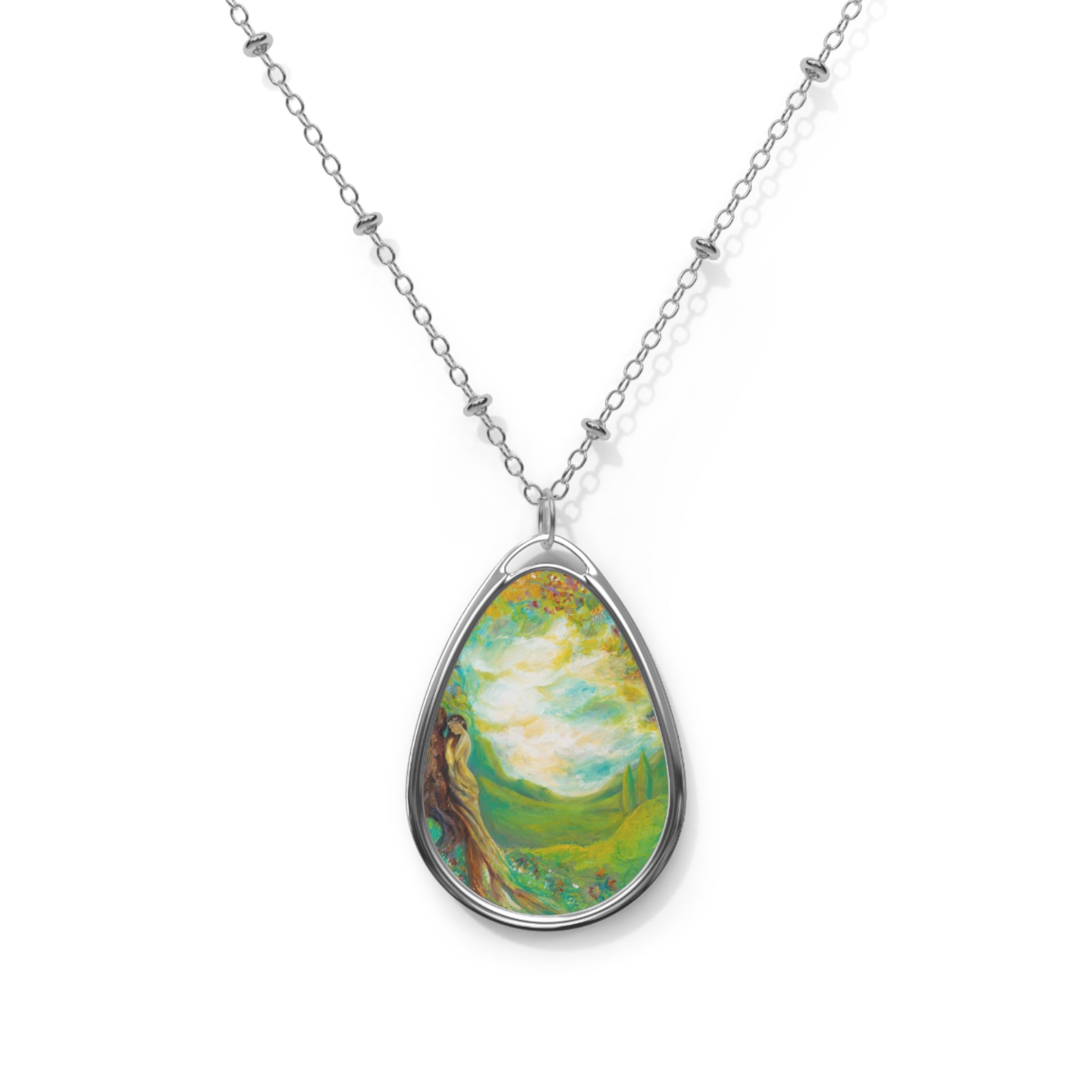 Under the Tree Oval Necklace