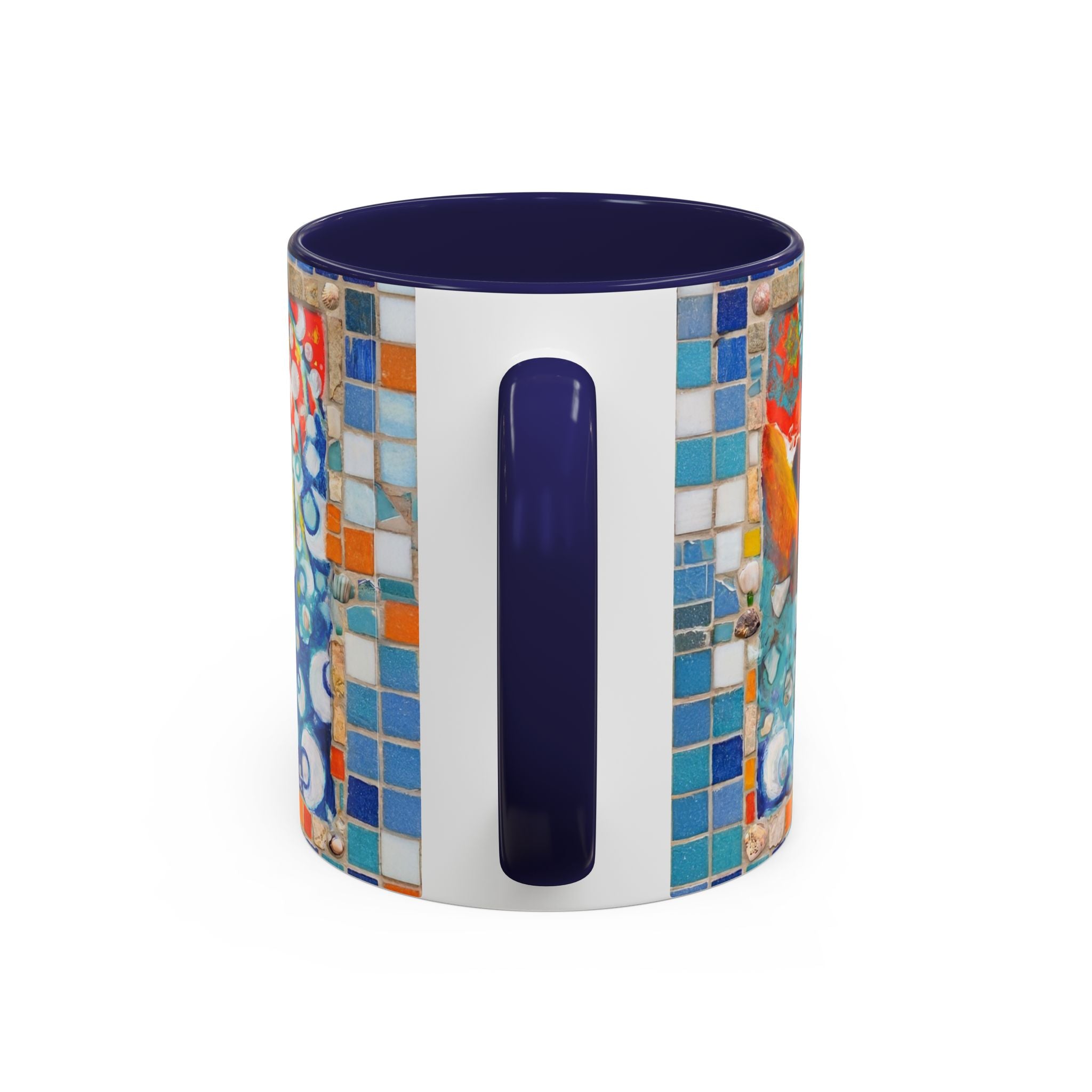 Ocean Sunrise Art Coffee Mug — Colorful Waves Accent Ceramic Mug (11/15oz)
