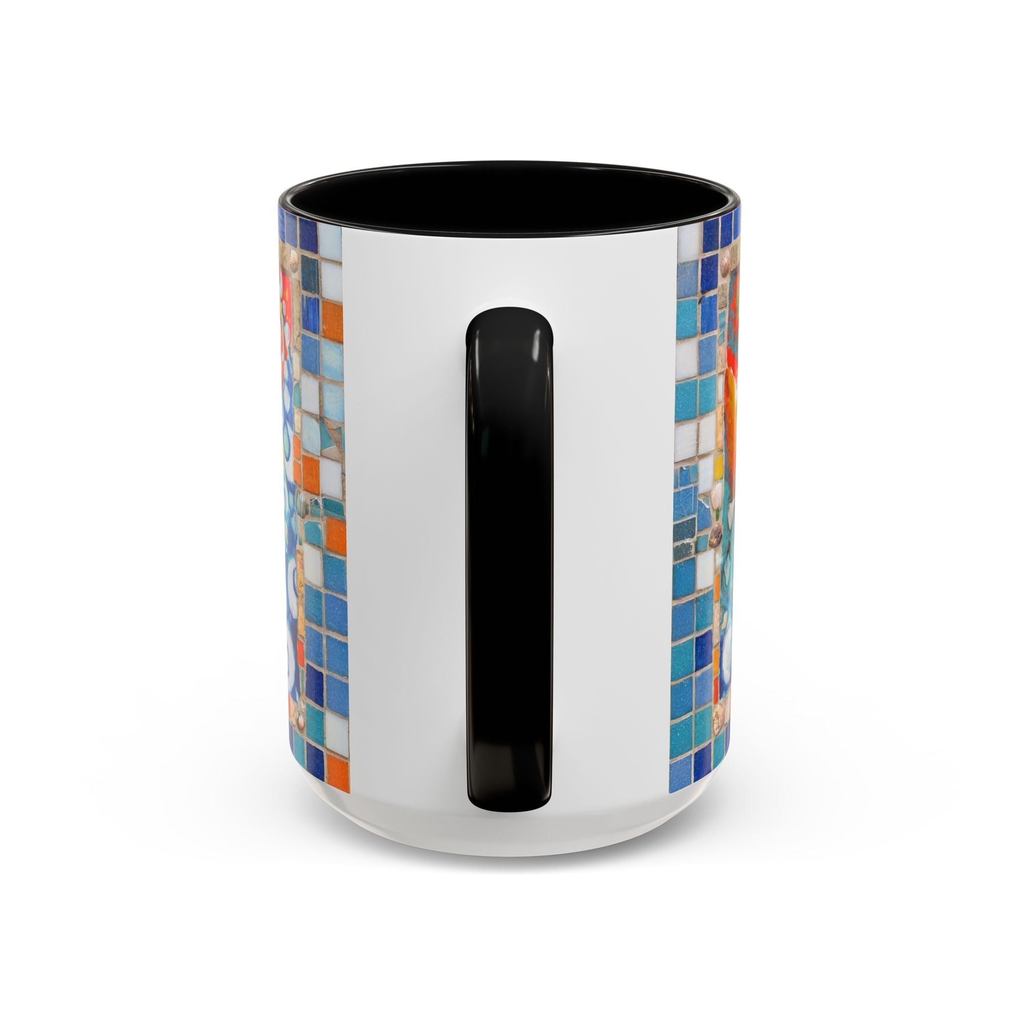Ocean Sunrise Art Coffee Mug — Colorful Waves Accent Ceramic Mug (11/15oz)