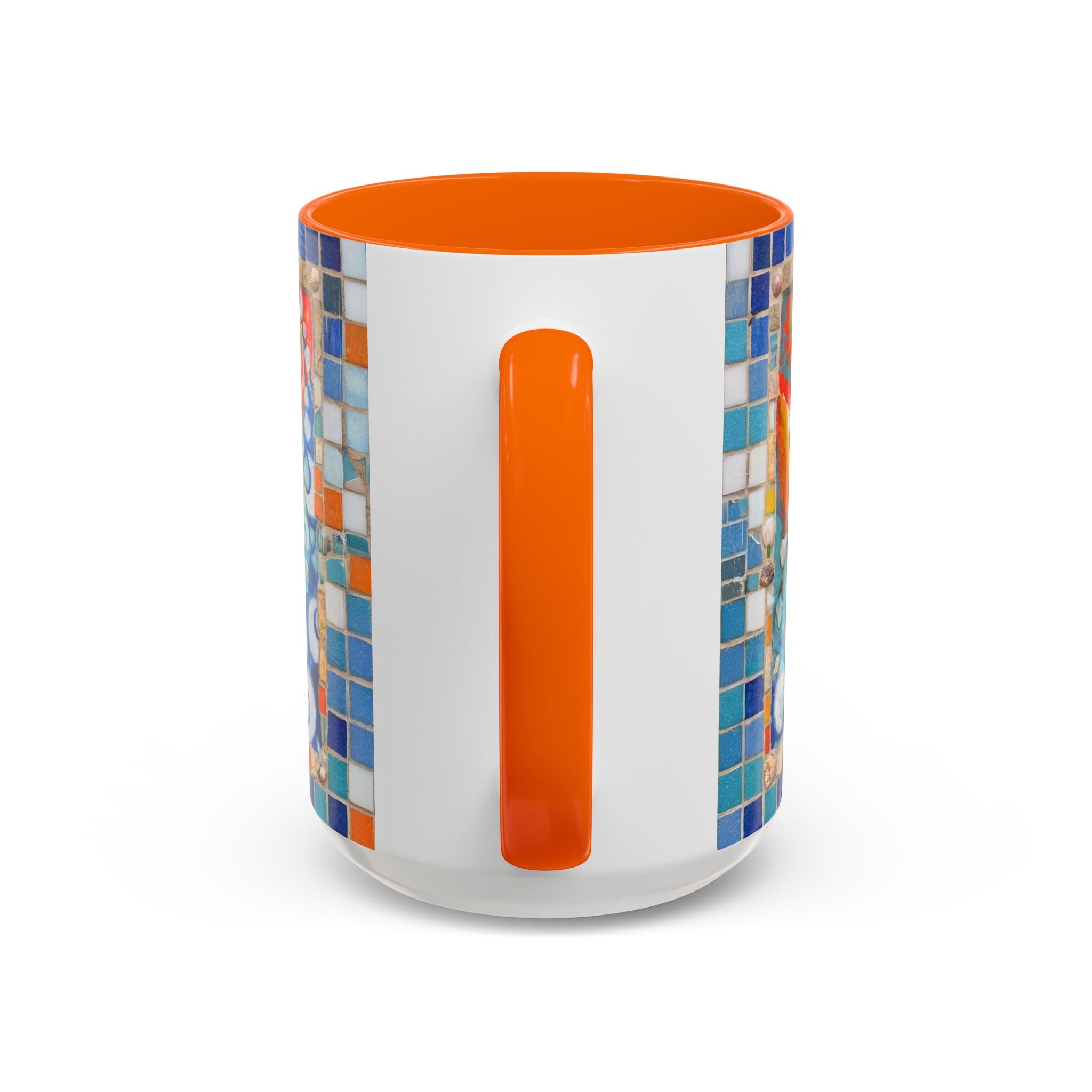 Ocean Sunrise Art Coffee Mug — Colorful Waves Accent Ceramic Mug (11/15oz)