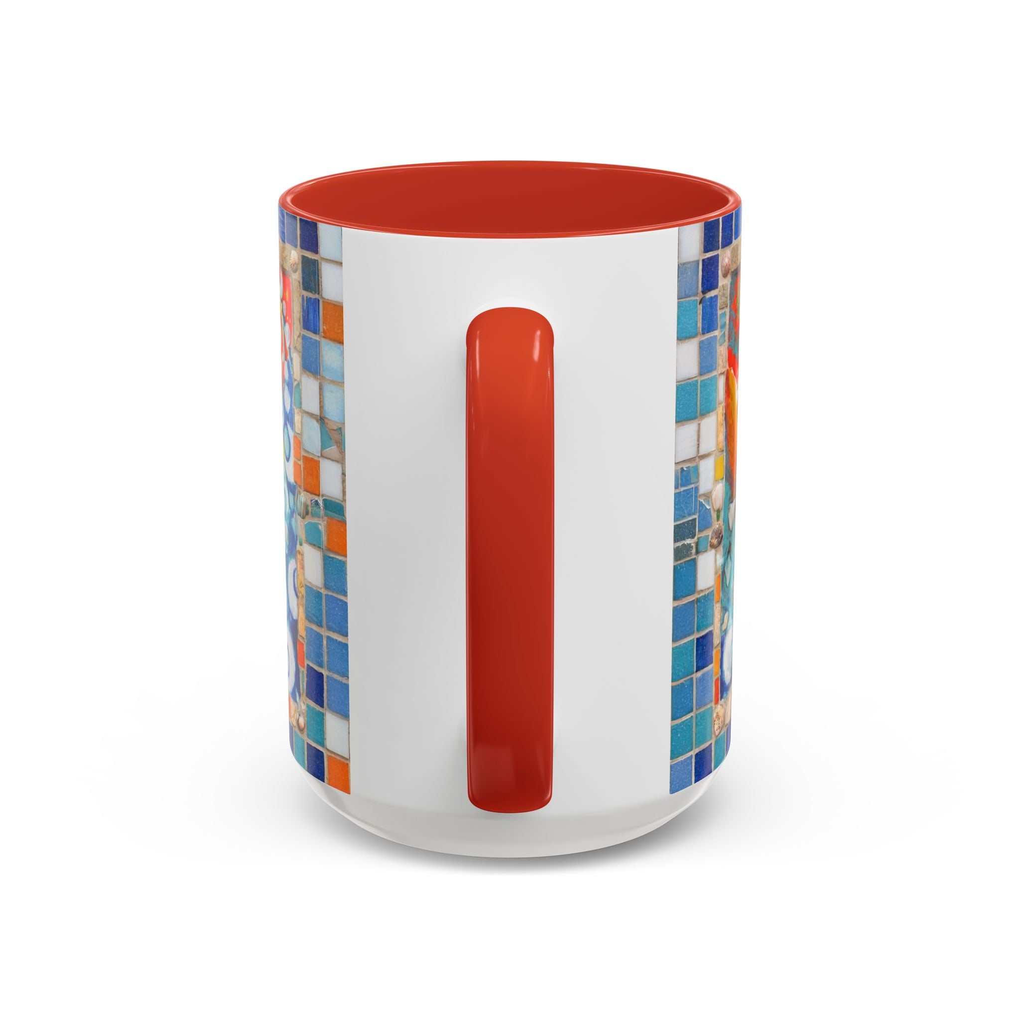 Ocean Sunrise Art Coffee Mug — Colorful Waves Accent Ceramic Mug (11/15oz)