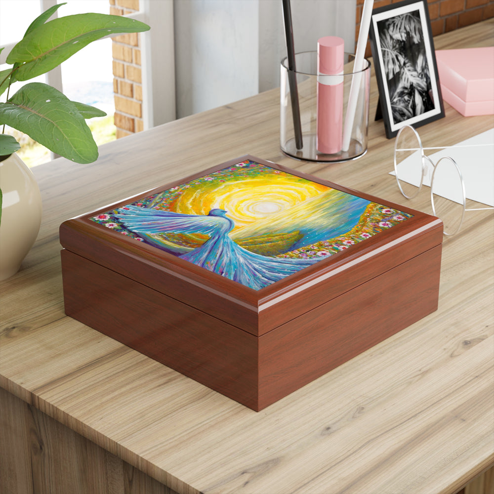 Bird of Light Large Jewelry Box