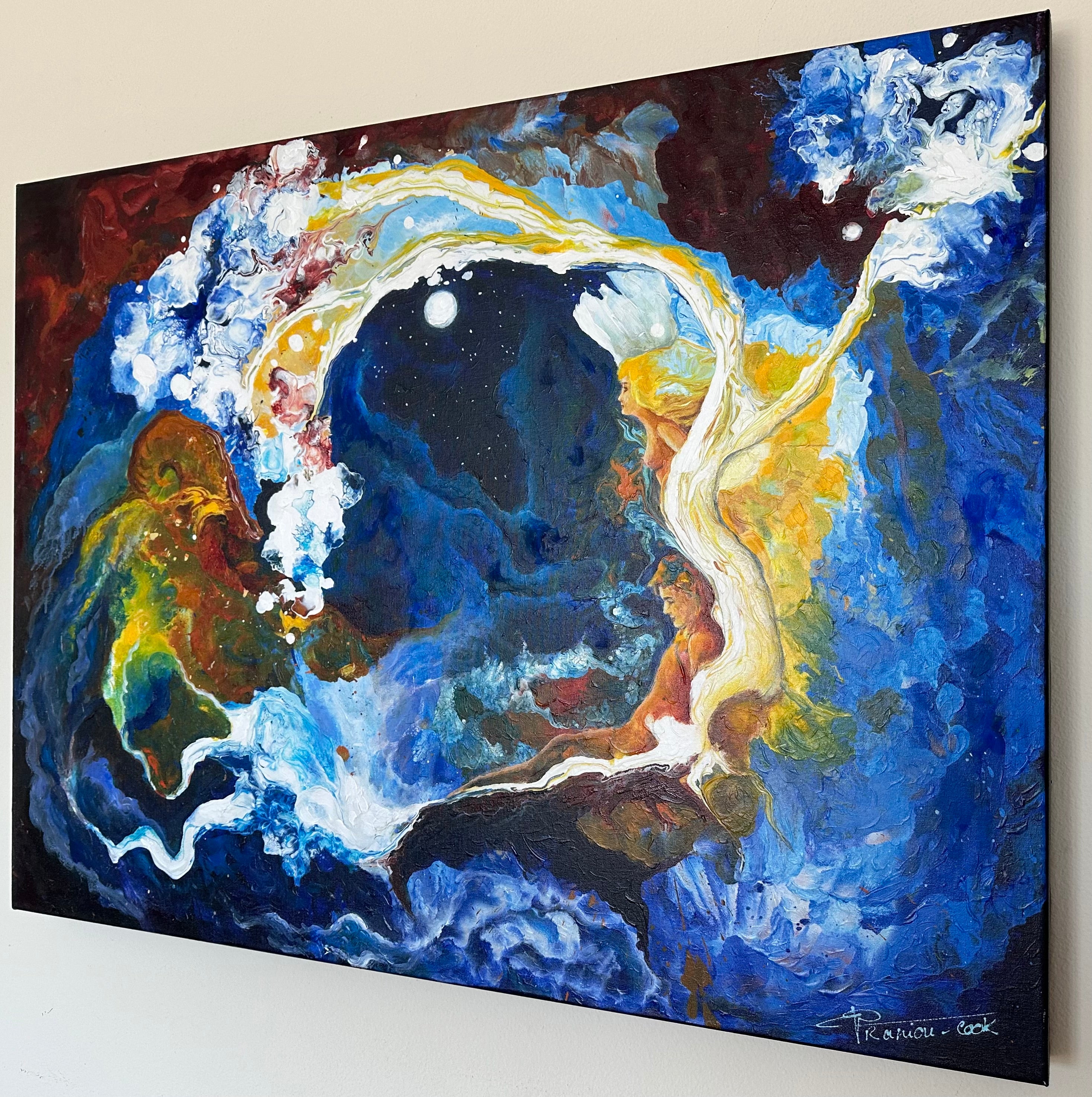 DREAM BY THE TREE  EMBELLISHED FINE ART PRINT ON CANVAS -  NOT AVAILABLE