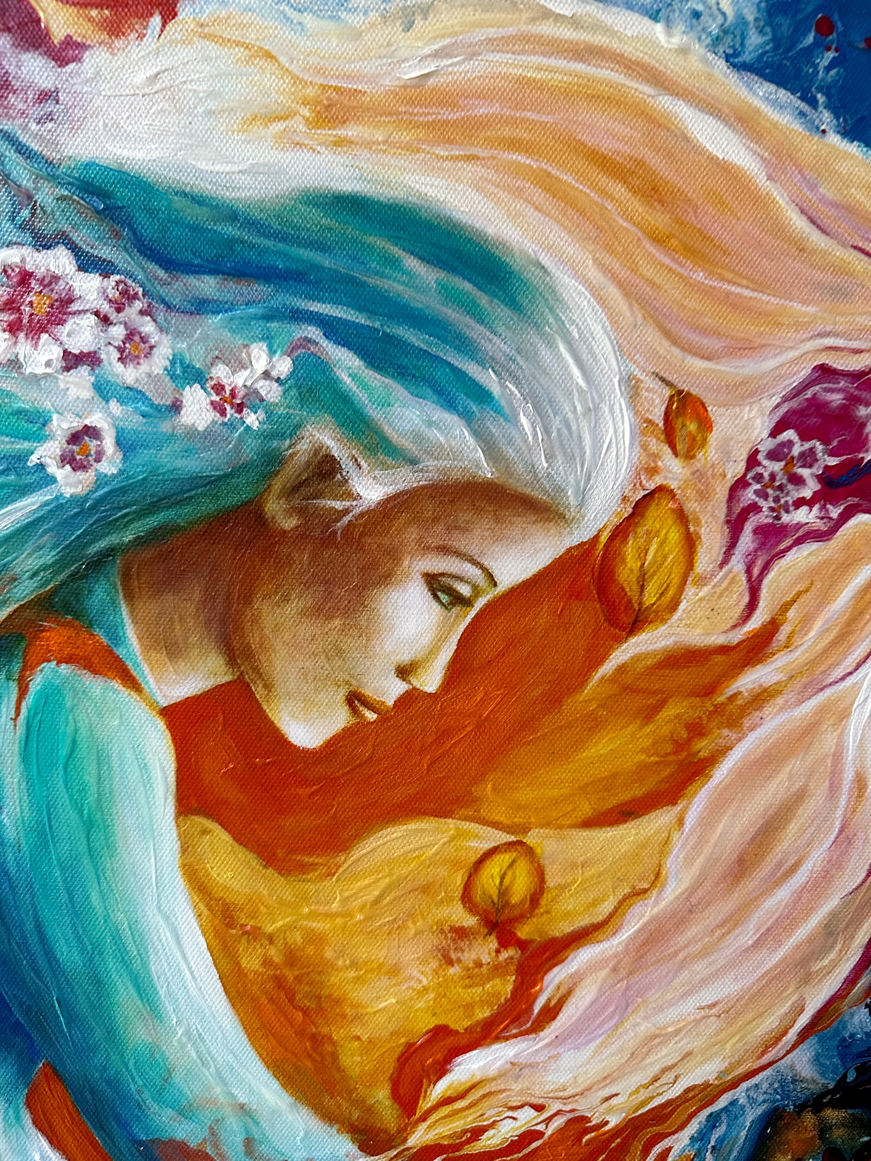 MEDITATION EMBELLISHED FINE ART PRINT ON CANVAS - NOT AVAILABLE