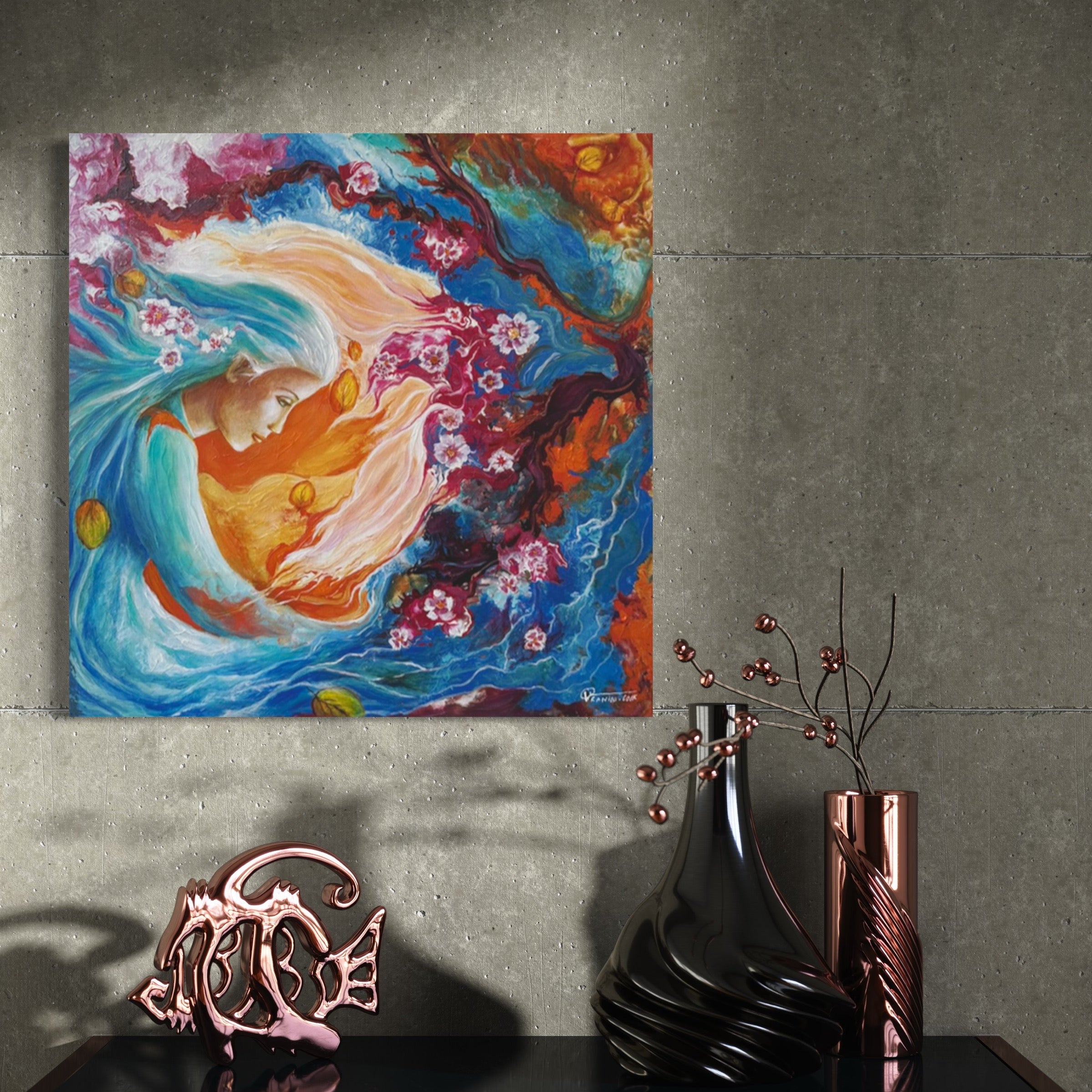 MEDITATION EMBELLISHED FINE ART PRINT ON CANVAS - NOT AVAILABLE