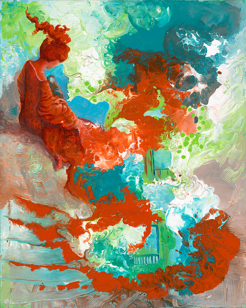 PASSAGE ORIGINAL MIXED MEDIA PAINTING -  NOT AVAILABLE