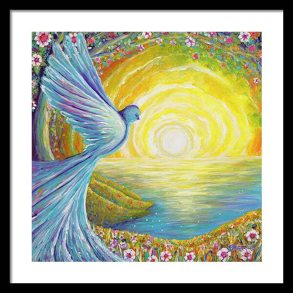 Bird of light - Framed Print