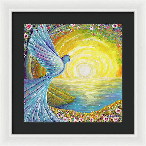 Bird of light - Framed Print