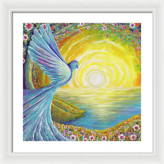 Bird of light - Framed Print