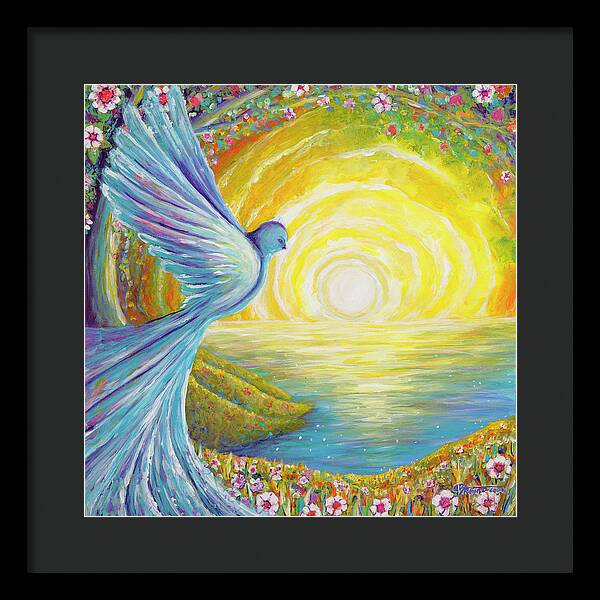 Bird of light - Framed Print