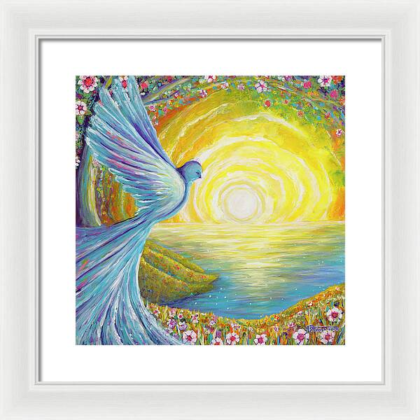 Bird of light - Framed Print