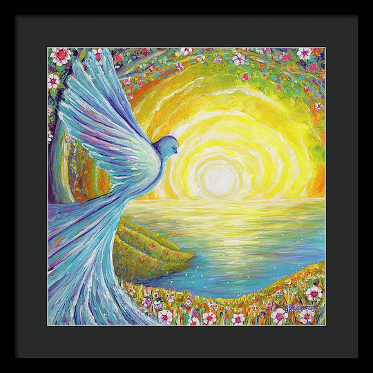 Bird of light - Framed Print