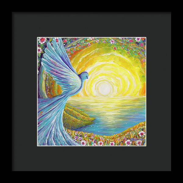 Bird of light - Framed Print