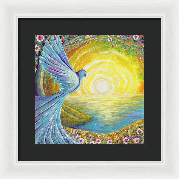 Bird of light - Framed Print