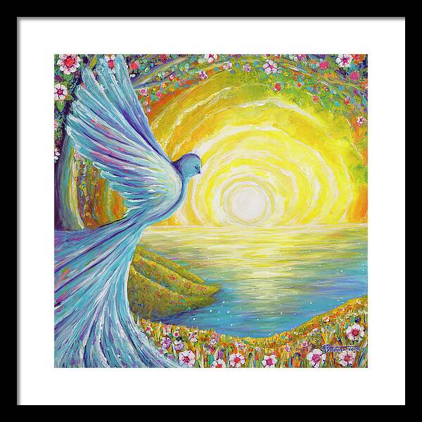 Bird of light - Framed Print