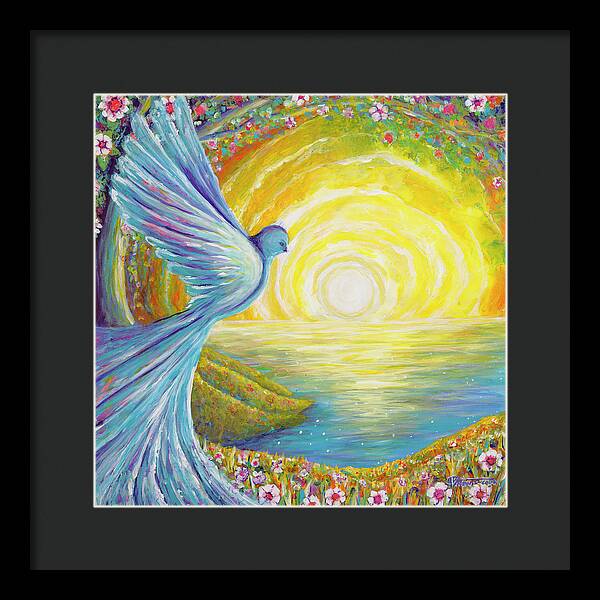 Bird of light - Framed Print