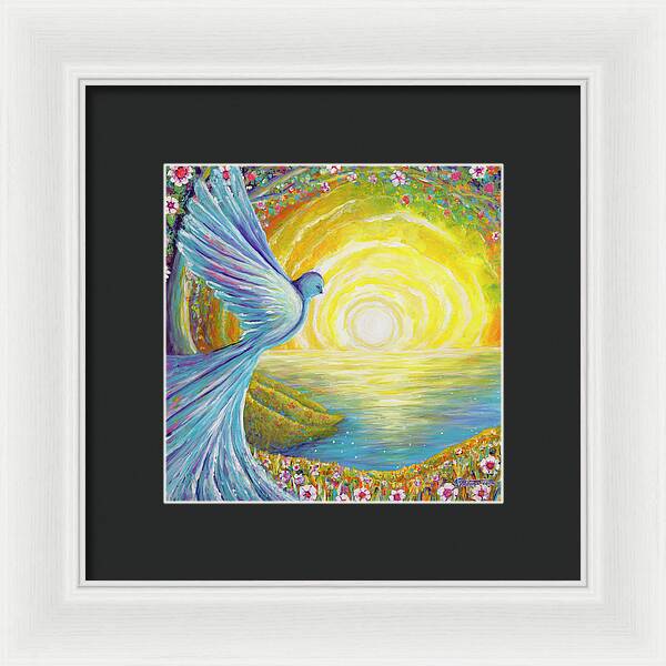 Bird of light - Framed Print