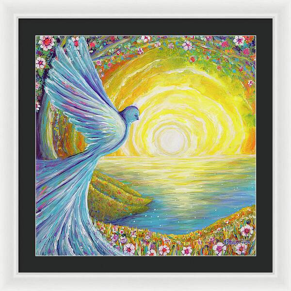 Bird of light - Framed Print