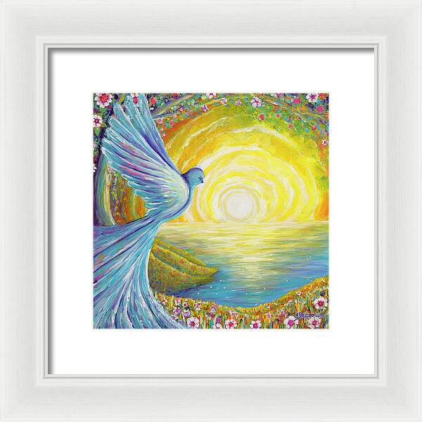 Bird of light - Framed Print