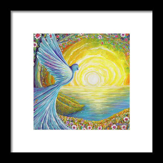 Bird of light - Framed Print