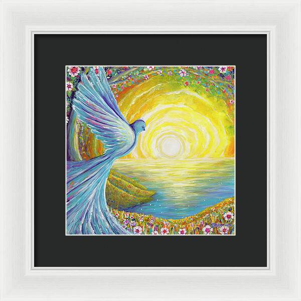 Bird of light - Framed Print