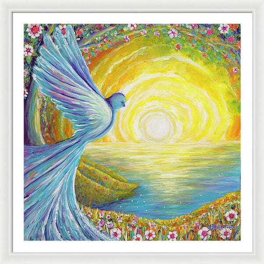 Bird of light - Framed Print