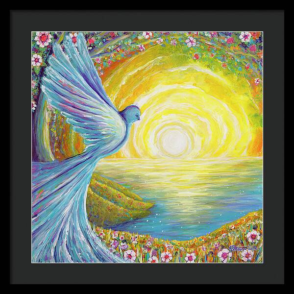 Bird of light - Framed Print