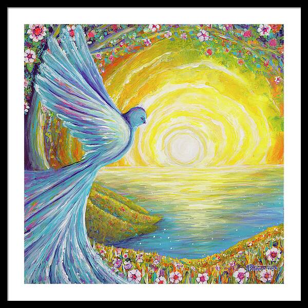 Bird of light - Framed Print