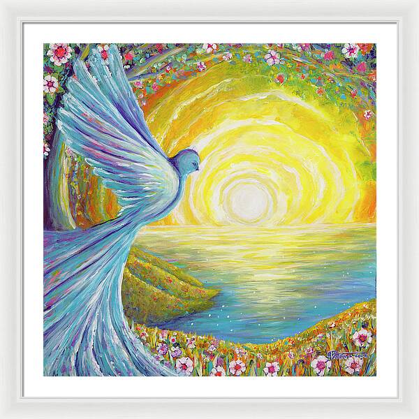 Bird of light - Framed Print