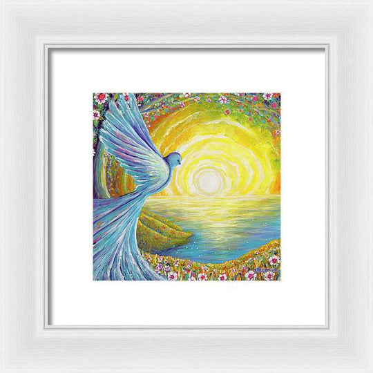 Bird of light - Framed Print