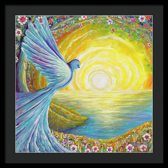 Bird of light - Framed Print