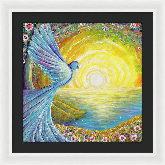 Bird of light - Framed Print