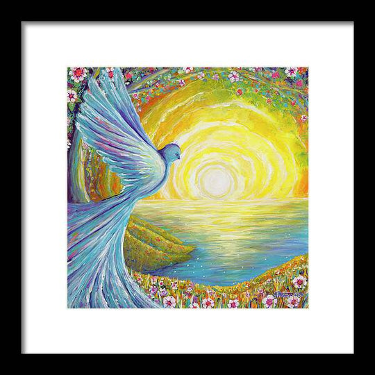 Bird of light - Framed Print