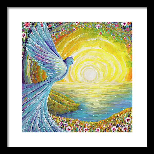 Bird of light - Framed Print