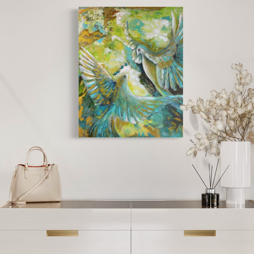MYSTERY EMBELLISHED FINE ART PRINT ON CANVAS