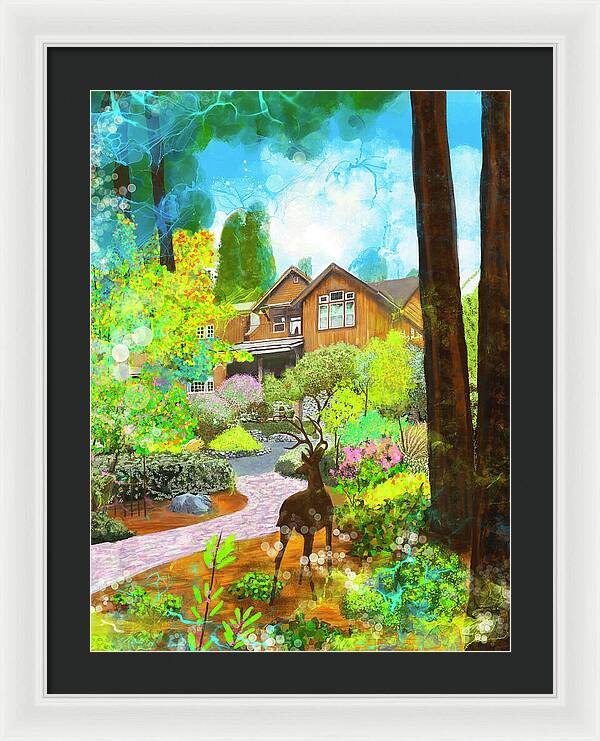 Sunrise In The Forest - Framed Print