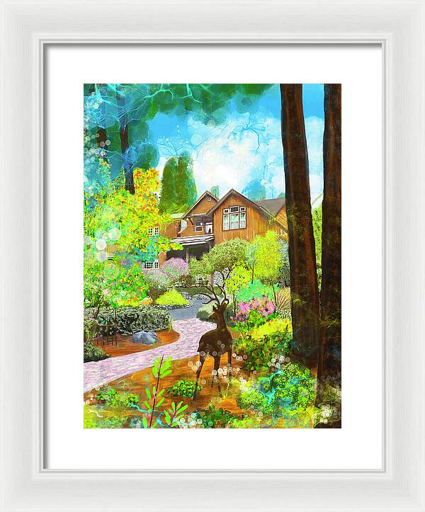 Sunrise In The Forest - Framed Print