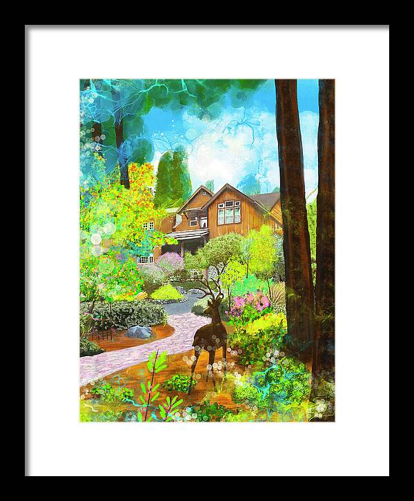 Sunrise In The Forest - Framed Print