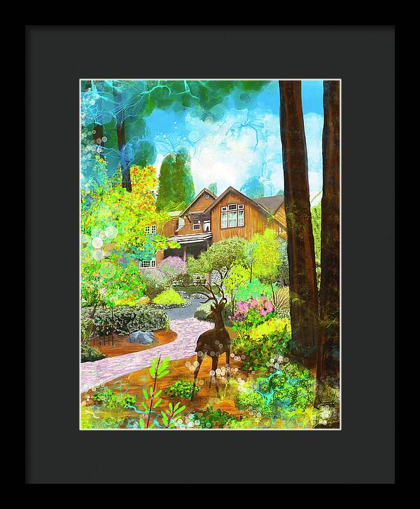 Sunrise In The Forest - Framed Print