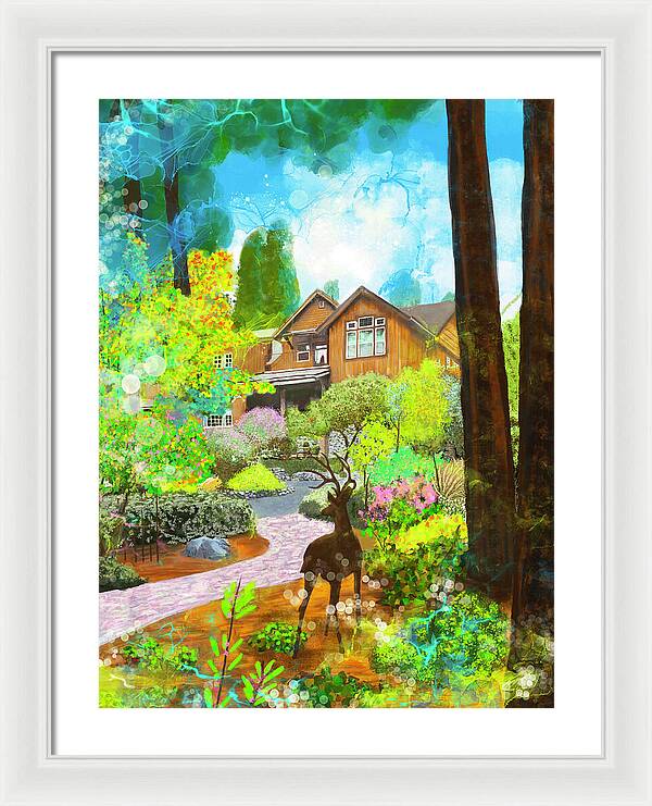 Sunrise In The Forest - Framed Print