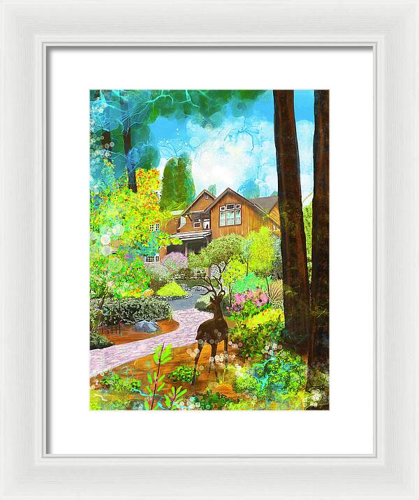 Sunrise In The Forest - Framed Print