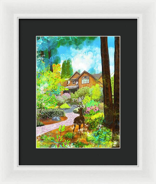 Sunrise In The Forest - Framed Print